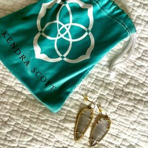 Lovely Kendra Scott Elle earrings in slate